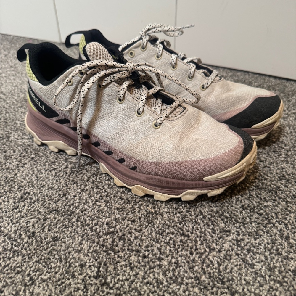 Merrell Women's Athletic Shoes in Light Pink, Black, Cream